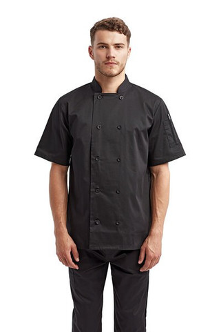 Artisan Collection by Reprime RP656 - Unisex Shirt-Sleeve Sustainable Chefs Jacket