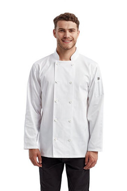Artisan Collection by Reprime RP657 - Unisex Long-Sleeve Sustainable Chefs Jacket