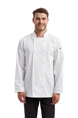 Artisan Collection by Reprime RP657 - Unisex Long-Sleeve Sustainable Chef's Jacket