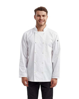 Artisan Collection by Reprime RP657 - Unisex Long-Sleeve Sustainable Chef's Jacket