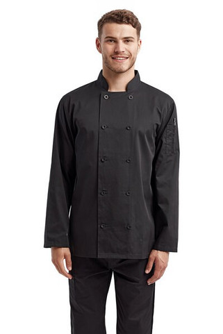 Artisan Collection by Reprime RP657 - Unisex Long-Sleeve Sustainable Chefs Jacket