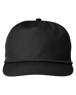 Big Accessories BA699 - Cotton Ripstop Snapback Cap with Rope Detail