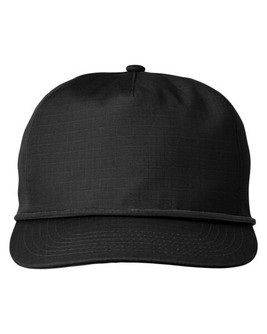 Big Accessories BA699 - Cotton Ripstop Snapback Cap with Rope Detail