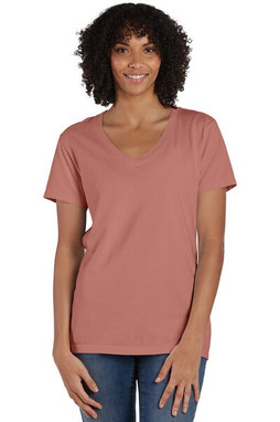 ComfortWash by Hanes GDH125 - Ladies V-Neck T-Shirt