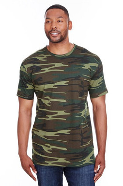 Code V 3907 - Urban Woodland Camo Cotton T-Shirt for Men