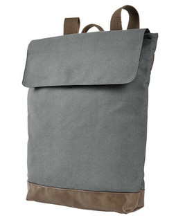 Authentic Pigment AP1922 - Mochila de Lona con Base de Cuero Sintético