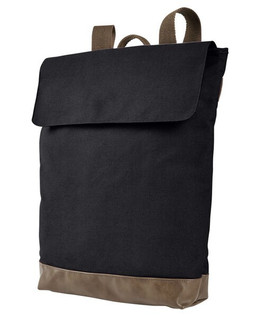 Authentic Pigment AP1922 - Mochila de Lona con Base de Cuero Sintético