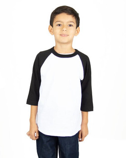 Shaka Wear SHRAGY - Youth 6 oz., 3/4-Sleeve Raglan