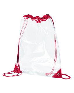 BAGedge BE253 - Mochila Transparente de PVC con Cordones