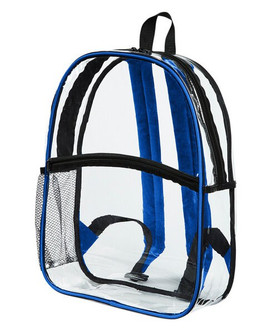 BAGedge BE259 - Transparent PVC School Backpack with Pockets