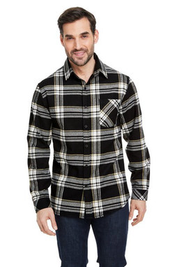 Burnside B8212 - Woven Plaid Flannel With Biased Pocket