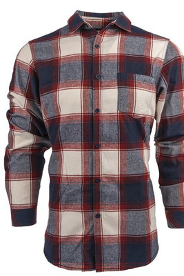 Burnside B8212 - Woven Plaid Flannel With Biased Pocket