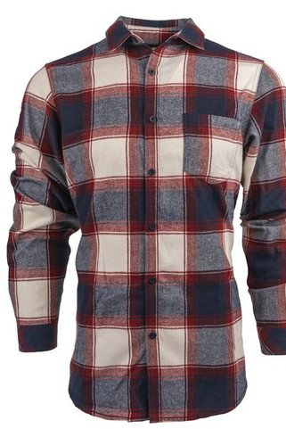 Burnside B8212 - Woven Plaid Flannel With Biased Pocket