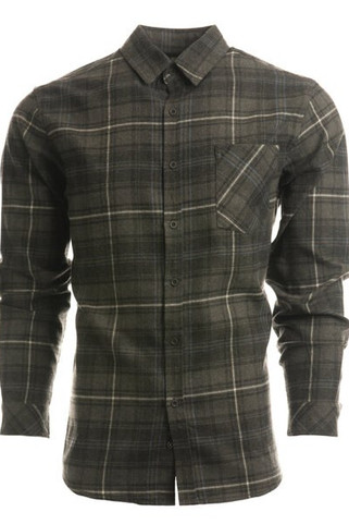 Burnside B8212 - Woven Plaid Flannel With Biased Pocket