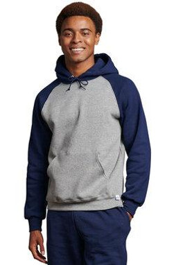 Russell Athletic 693HBM - Adult Dri-Power® Colorblock Hooded Sweatshirt