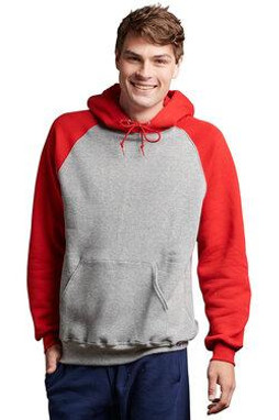 Russell Athletic 693HBM - Adult Dri-Power® Colorblock Hooded Sweatshirt