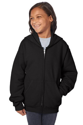 Hanes P480 - Youth 7.8 oz. EcoSmart® 50/50 Full-Zip Hooded Sweatshirt