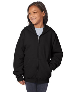 Hanes P480 - Youth 7.8 oz. EcoSmart® 50/50 Full-Zip Hooded Sweatshirt