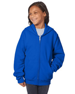 Hanes P480 - Youth 7.8 oz. EcoSmart® 50/50 Full-Zip Hooded Sweatshirt