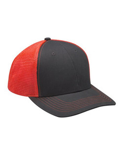 Adams PR102 - Brushed Cotton/Soft Mesh Trucker Cap