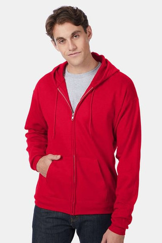Hanes P180 - Adult 7.8 oz. EcoSmart® 50/50 Full-Zip Hooded Sweatshirt