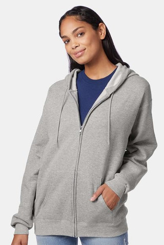 Hanes P180 - Adult 7.8 oz. EcoSmart® 50/50 Full-Zip Hooded Sweatshirt