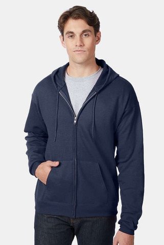 Hanes P180 - Adult 7.8 oz. EcoSmart® 50/50 Full-Zip Hooded Sweatshirt