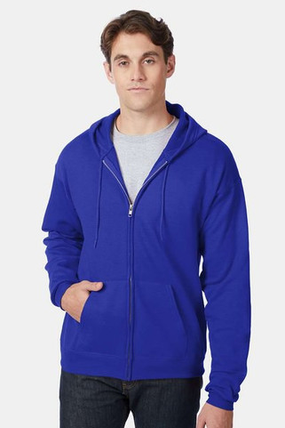 Hanes P180 - Adult 7.8 oz. EcoSmart® 50/50 Full-Zip Hooded Sweatshirt