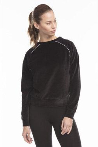 US Blanks US538 - Ladies Velour Long Sleeve Crop T-Shirt