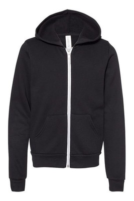 Bella+Canvas 3739Y - Youth Sponge Fleece Full-Zip Hooded Sweatshirt