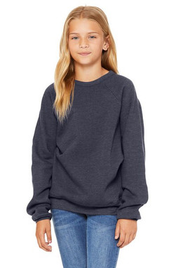 Bella+Canvas 3901Y - Youth Sponge Fleece Raglan Sweatshirt