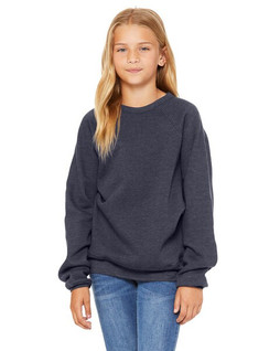 Bella+Canvas 3901Y - Youth Sponge Fleece Raglan Sweatshirt