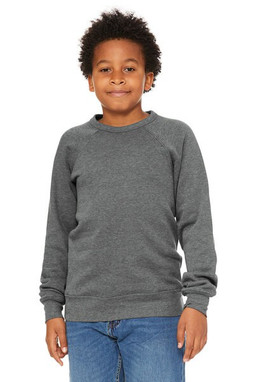Bella+Canvas 3901Y - Youth Sponge Fleece Raglan Sweatshirt