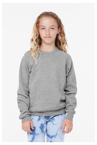 Bella+Canvas 3901Y - Youth Sponge Fleece Raglan Sweatshirt