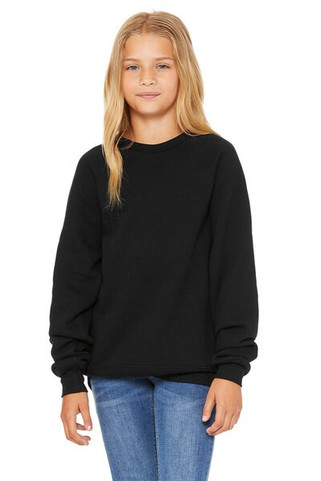 Bella+Canvas 3901Y - Youth Sponge Fleece Raglan Sweatshirt