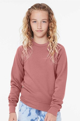 Bella+Canvas 3901Y - Youth Sponge Fleece Raglan Sweatshirt