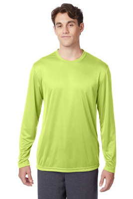 Hanes 482L - Camiseta de Manga Larga con Protección UV y FreshIQ