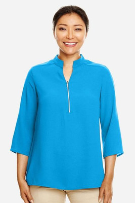 Devon & Jones DP611W - Ladies Perfect Fit  3/4-Sleeve Crepe Tunic