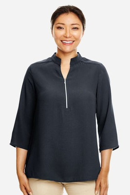 Devon & Jones DP611W - Ladies Perfect Fit  3/4-Sleeve Crepe Tunic