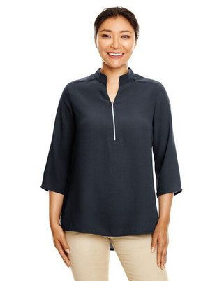 Devon & Jones DP611W - Ladies Perfect Fit  3/4-Sleeve Crepe Tunic