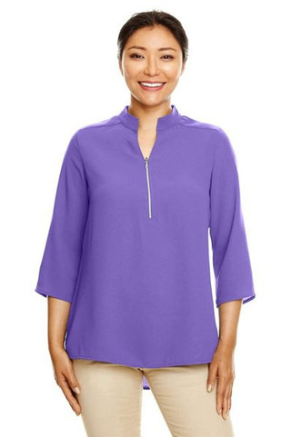 Devon & Jones DP611W - Ladies Perfect Fit  3/4-Sleeve Crepe Tunic