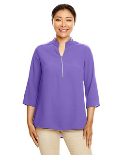 Devon & Jones DP611W - Ladies Perfect Fit  3/4-Sleeve Crepe Tunic