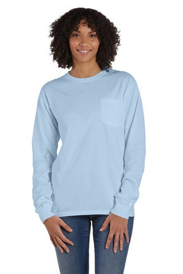ComfortWash by Hanes GDH250 - Unisex Garment-Dyed Long-Sleeve T-Shirt with Pocket