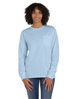 ComfortWash by Hanes GDH250 - Unisex Garment-Dyed Long-Sleeve T-Shirt with Pocket