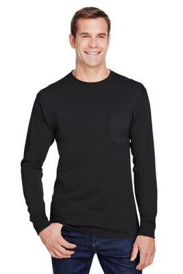 Hanes W120 - Adult Workwear Long-Sleeve Pocket T-Shirt