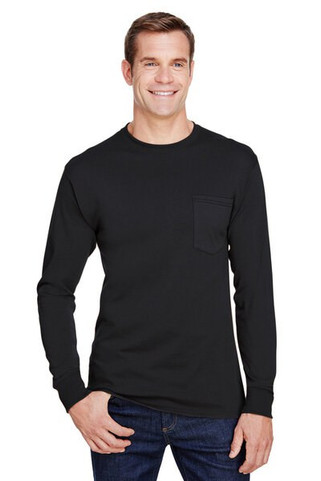 Hanes W120 - Adult Workwear Long-Sleeve Pocket T-Shirt