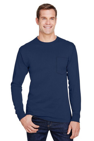 Hanes W120 - Adult Workwear Long-Sleeve Pocket T-Shirt