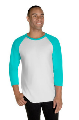 Jerzees 560RR - Unisex Premium Blend Ring-Spun 3/4 Sleeve Raglan T-Shirt