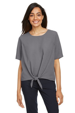 Devon & Jones DP617W - Ladies Perfect Fit Tie-Front Blouse