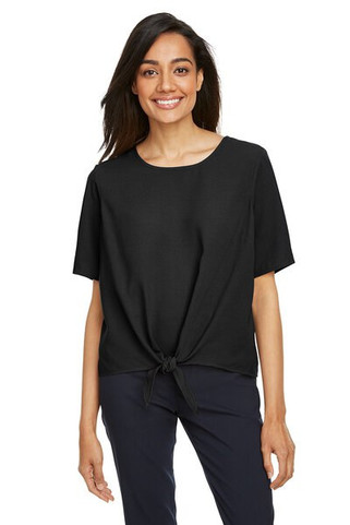 Devon & Jones DP617W - Ladies Perfect Fit Tie-Front Blouse